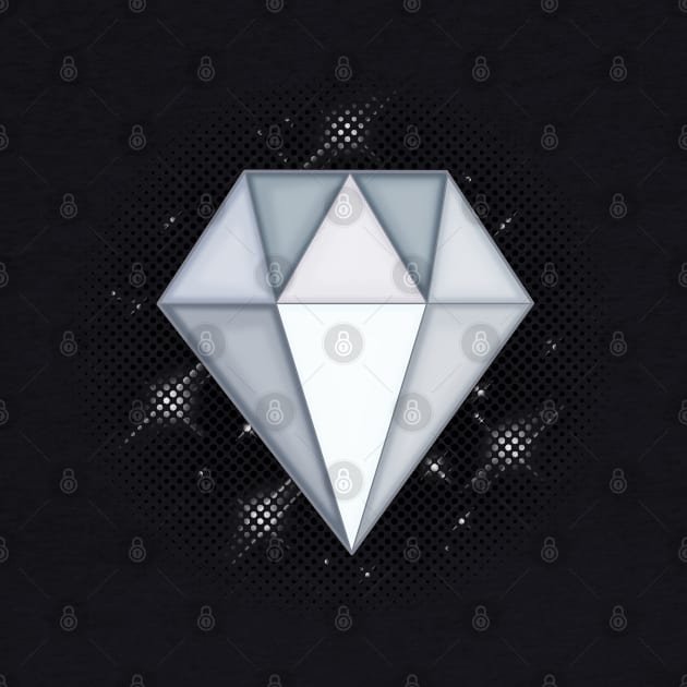 White Diamond Gem by Blackmoonrose13